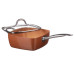 Новітня кухонна сенсація: сковорода-фритюрниця Copper Cook Deep Square Pan 24 см 1499G